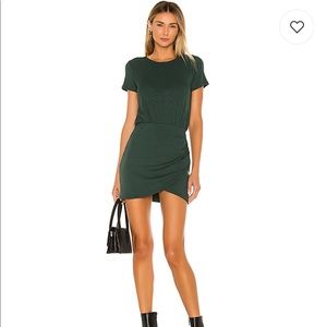 Jenner Mini Dress in Forest Green